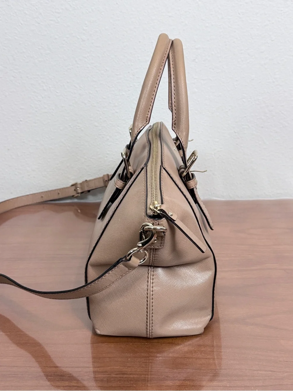 kate spade Charlotte Street Small Sloan Tan Leather Satchel
